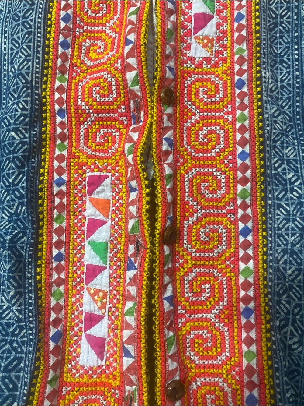 HMONG Cotton Jacket- Large - Picture 4 of 4